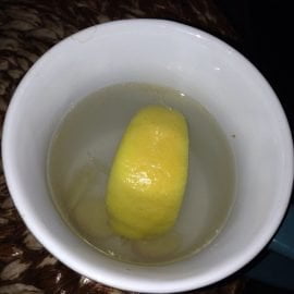 woda z cytryną i imbirem